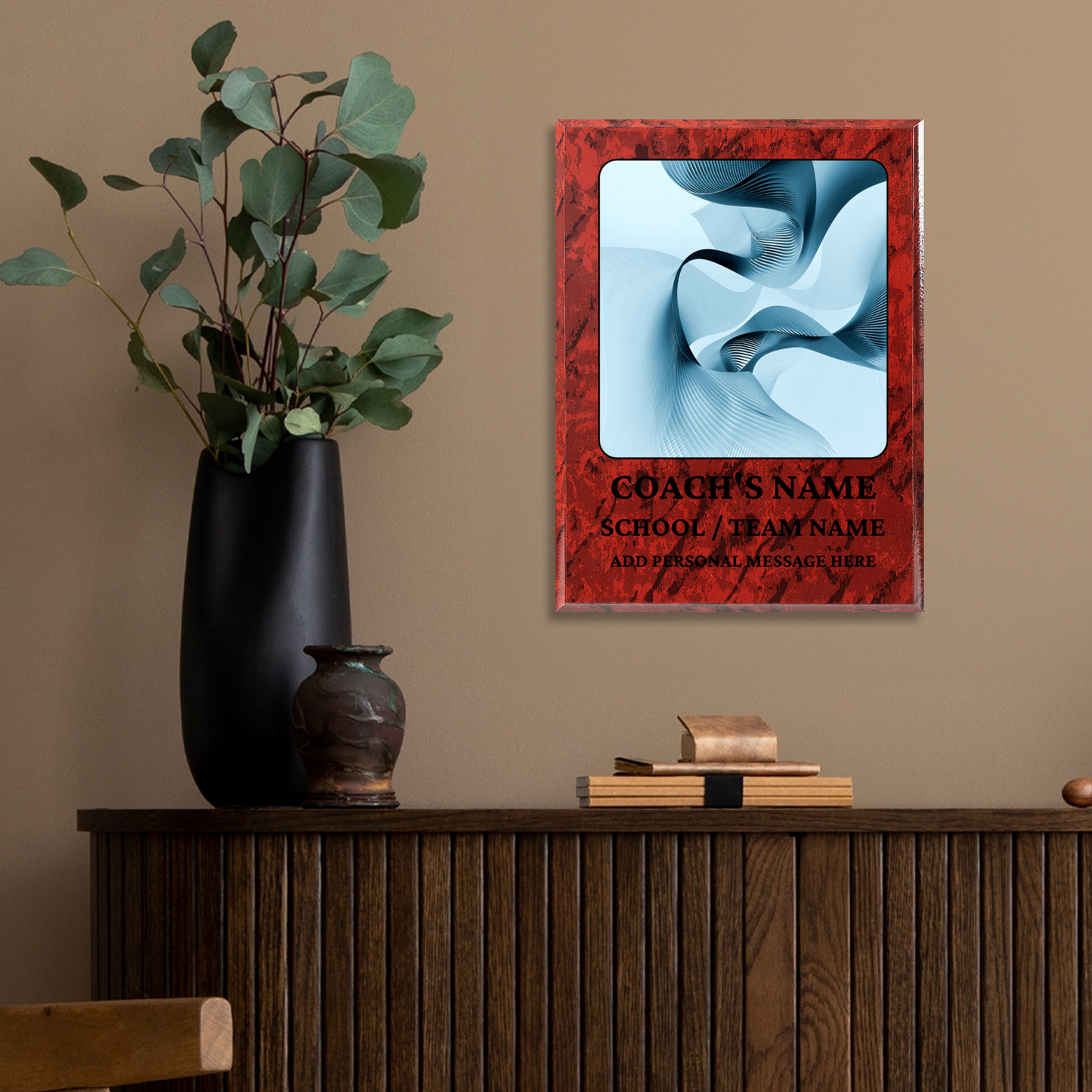 Personalized UV Printed Luxury Award Math 1  9" x 12"