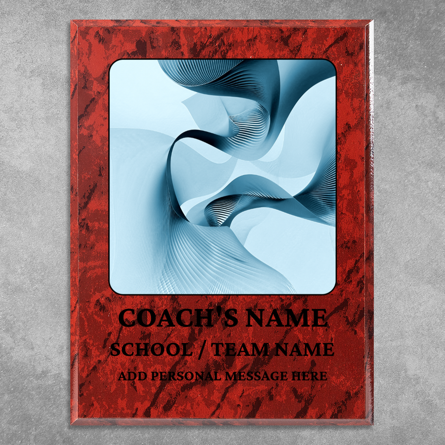 Personalized UV Printed Luxury Award Math 1  9" x 12"