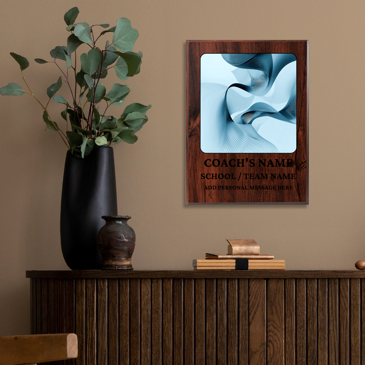 Personalized UV Printed Luxury Award Math 1  9" x 12"