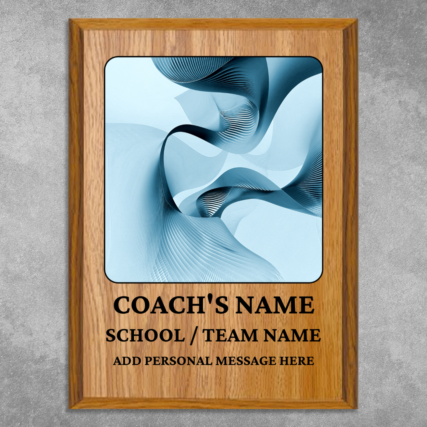 Personalized UV Printed Luxury Award Math 1  9" x 12"