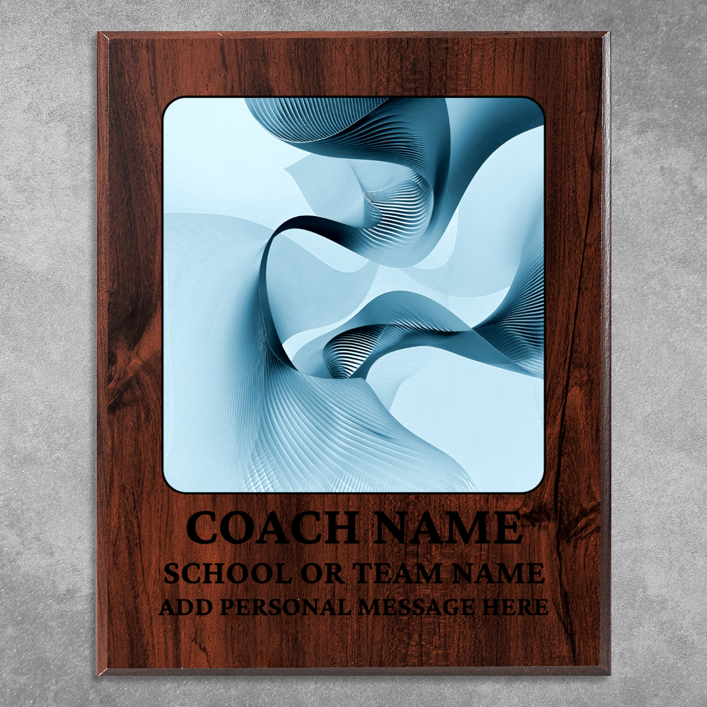 Personalized UV Printed Luxury Award Math 1 10.5" x 13"
