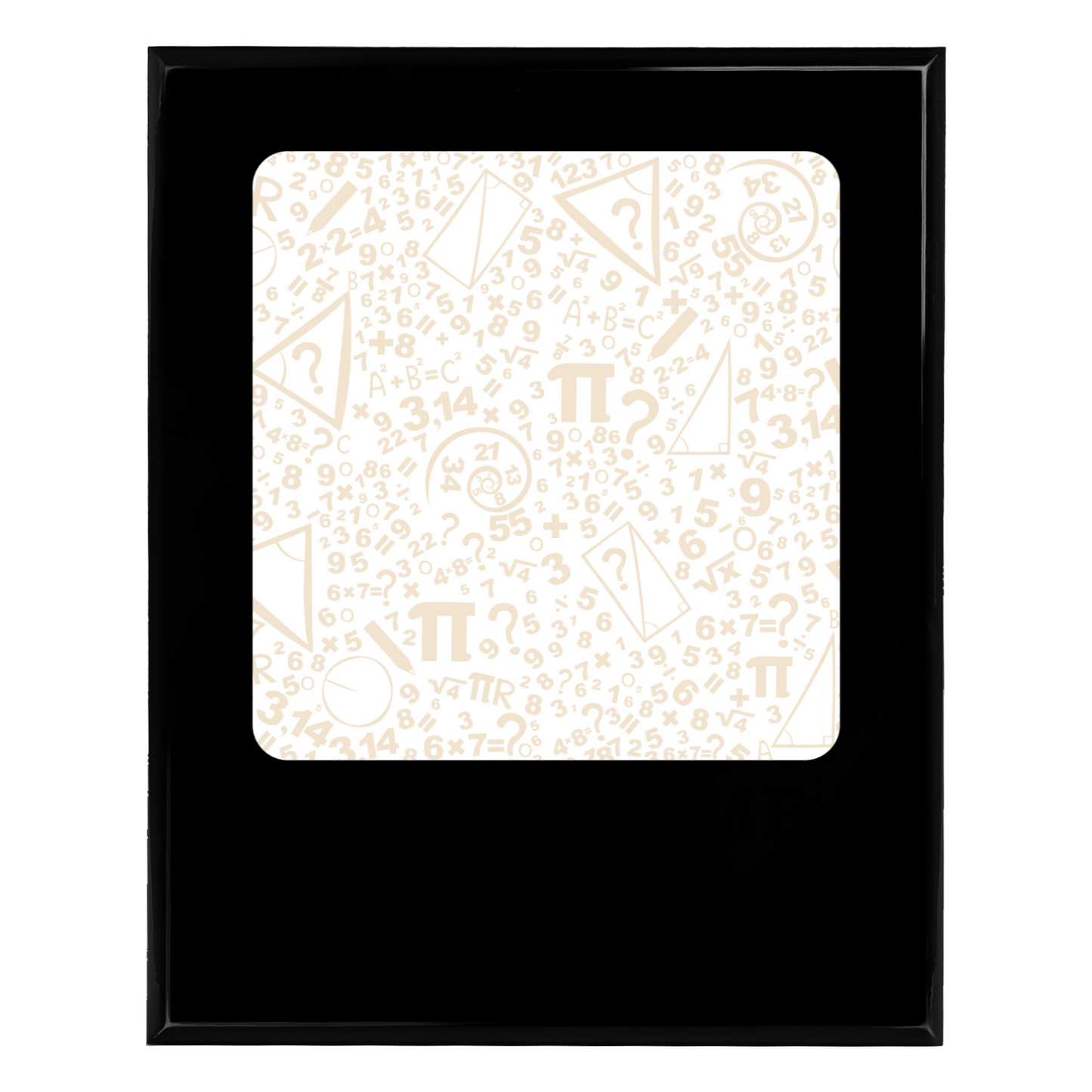 Personalized UV Printed Luxury Award Math 2 10.5" x 13"