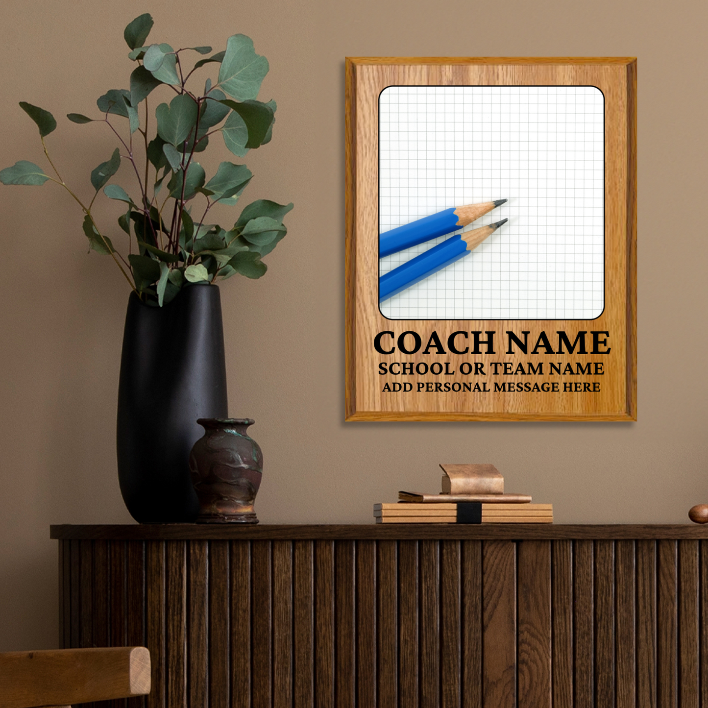 Personalized UV Printed Luxury Award Math 3 12" x 15"
