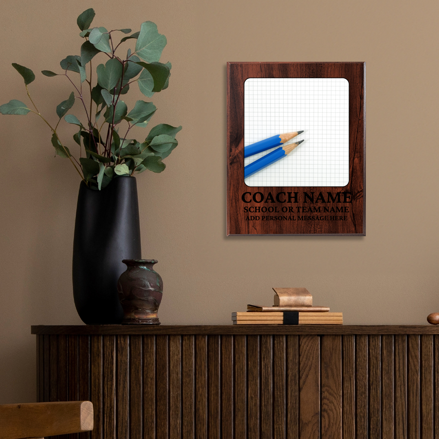 Personalized UV Printed Luxury Award Math 3 12" x 15"