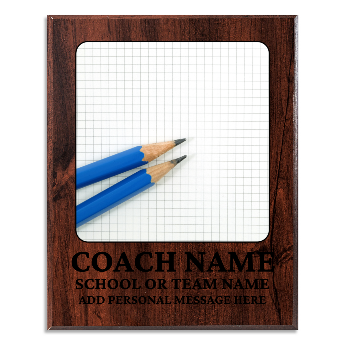 Personalized UV Printed Luxury Award Math 3 12" x 15"