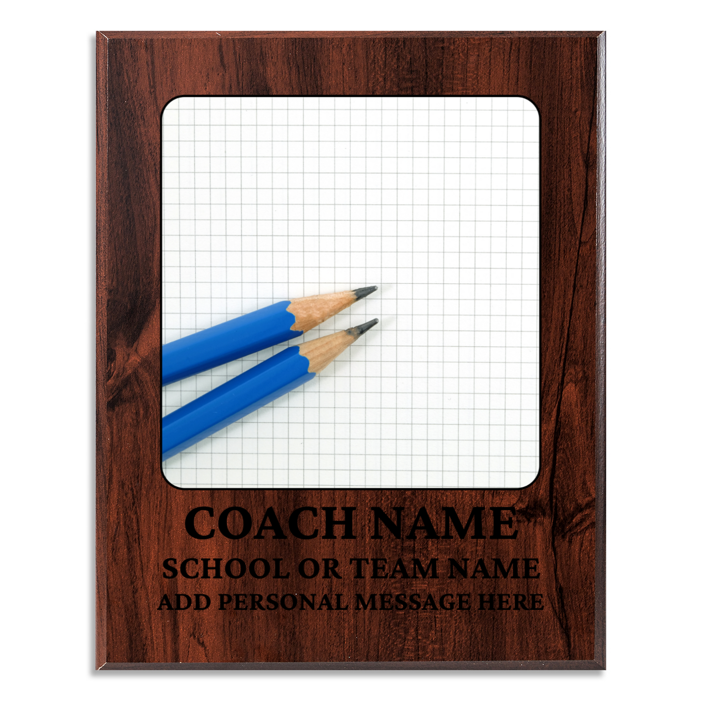 Personalized UV Printed Luxury Award Math 3 10.5" x 13"