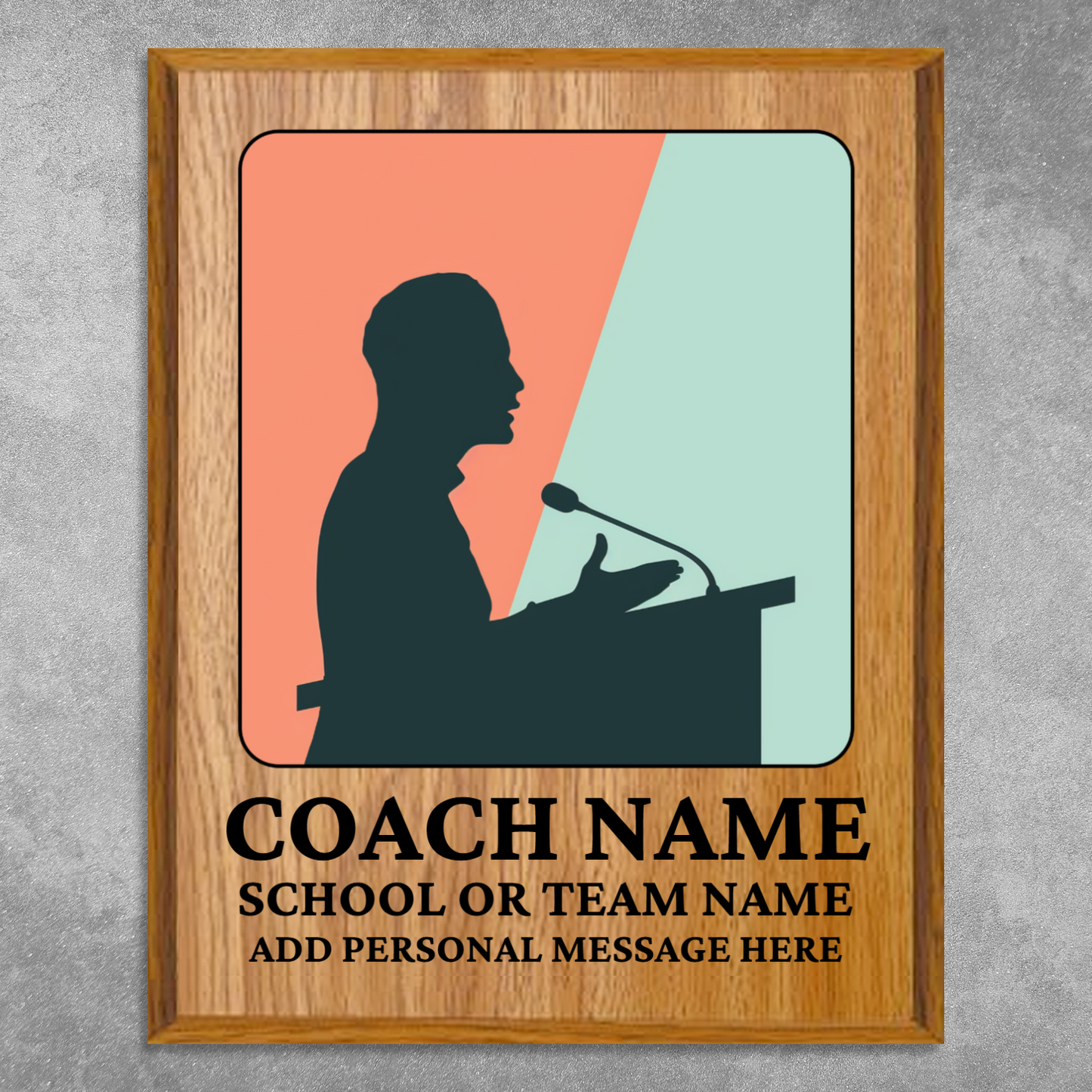 Personalized UV Printed Luxury Award Quiz Bowl - Academic Decathlon 12" x 15"