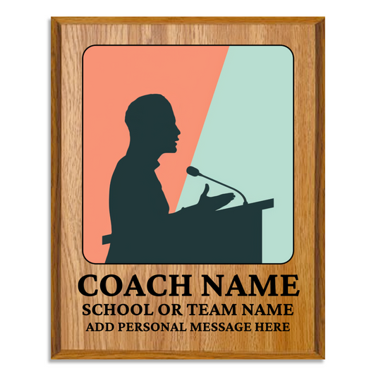 Personalized UV Printed Luxury Award Quiz Bowl - Academic Decathlon 12" x 15"