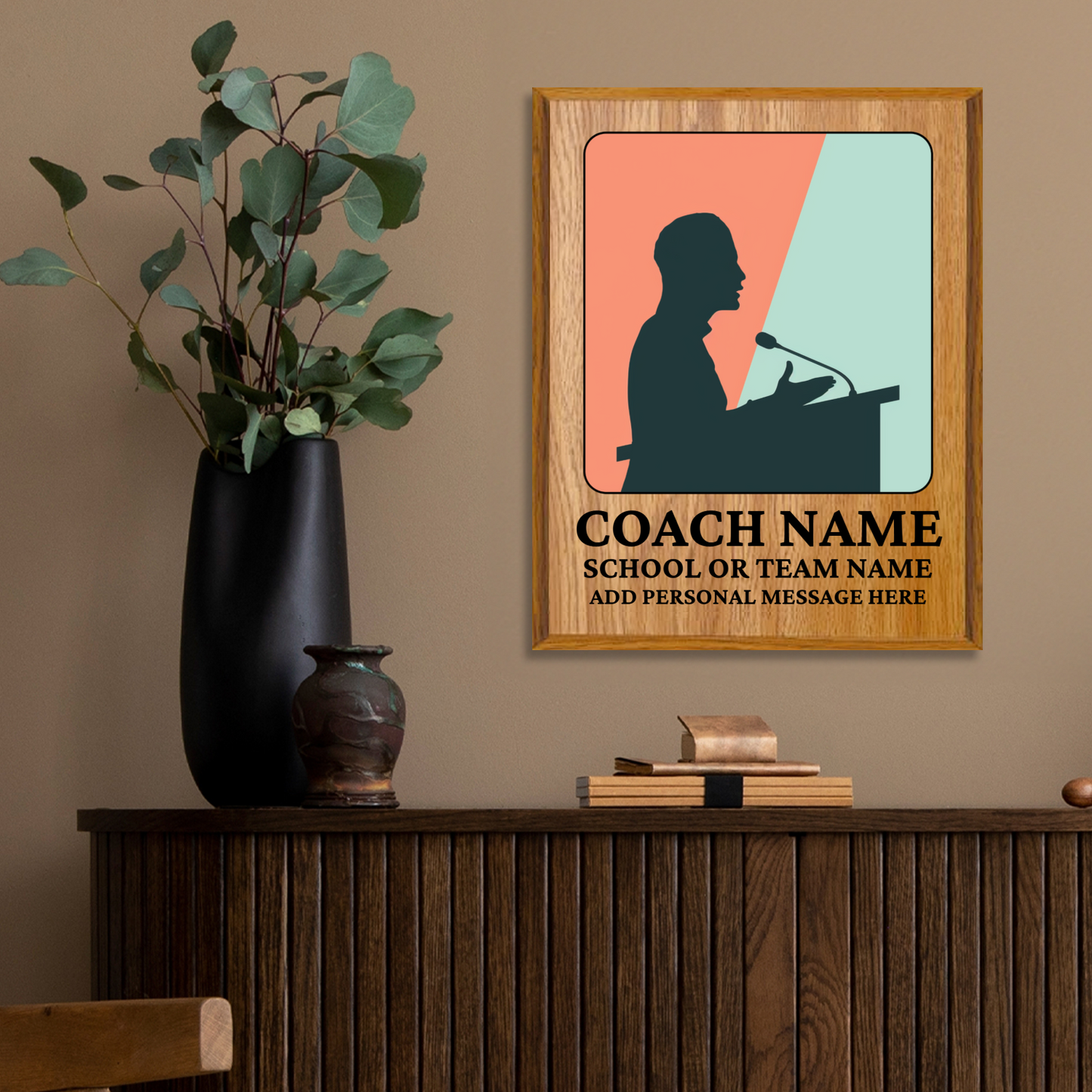 Personalized UV Printed Luxury Award Quiz Bowl - Academic Decathlon 12" x 15"