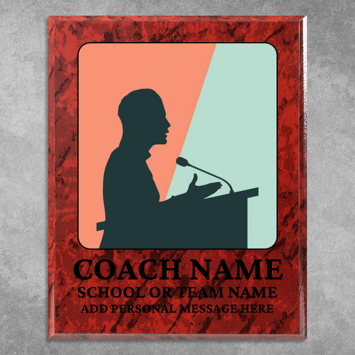 Personalized UV Printed Luxury Award Quiz Bowl - Academic Decathlon 12" x 15"
