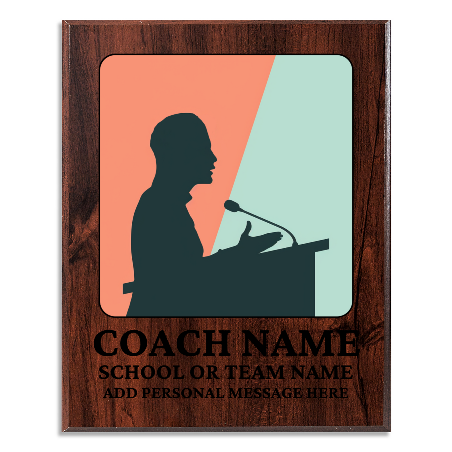 Personalized UV Printed Luxury Award Quiz Bowl - Academic Decathlon 12" x 15"