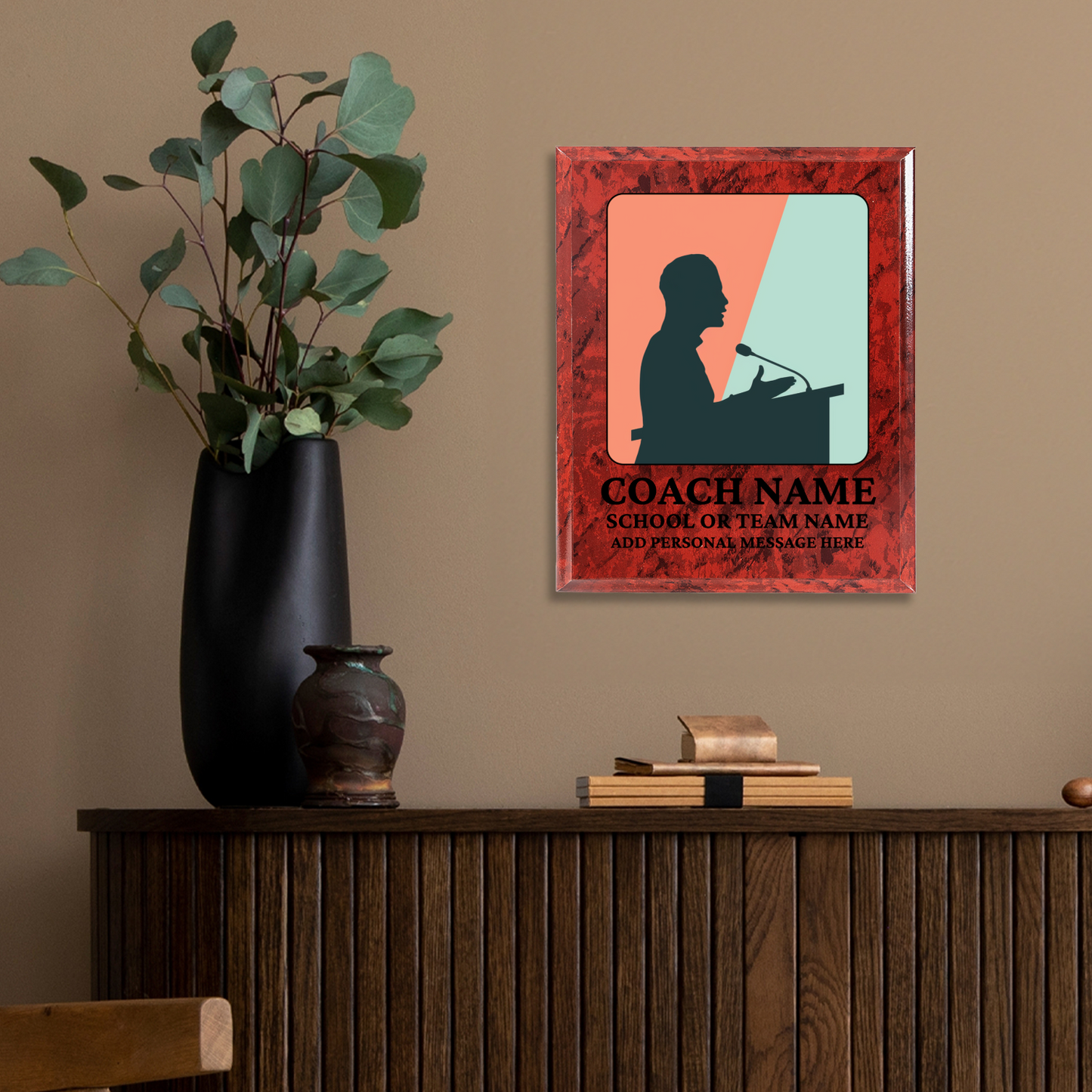 Personalized UV Printed Luxury Award Quiz Bowl - Academic Decathlon 12" x 15"