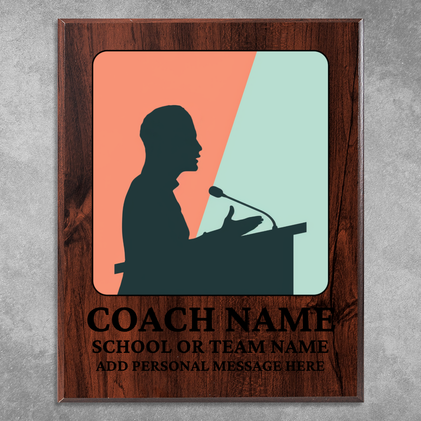 Personalized UV Printed Luxury Award Quiz Bowl - Academic Decathlon 12" x 15"