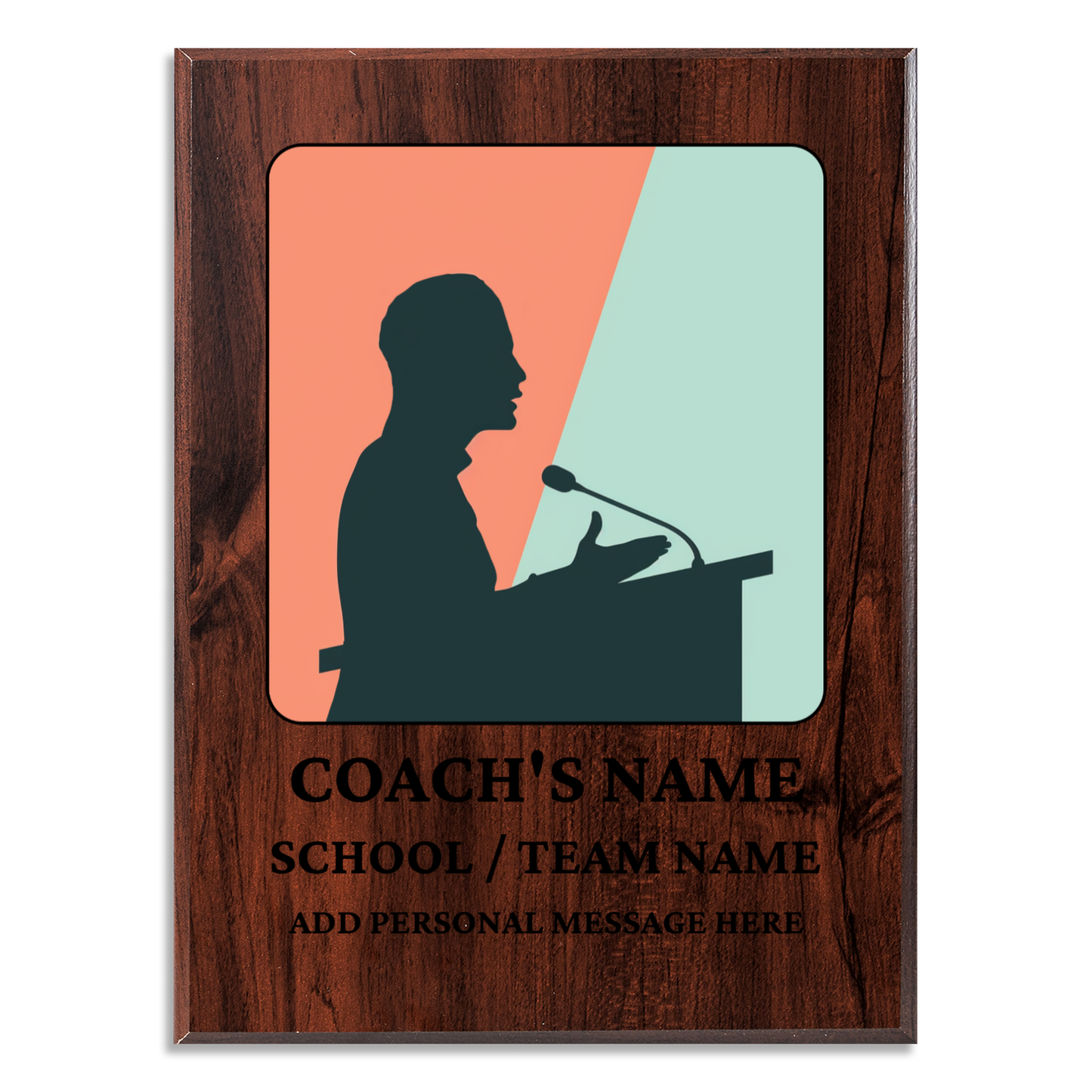 Personalized UV Printed Luxury Award Quiz Bowl - Academic Decathlon  9" x 12"