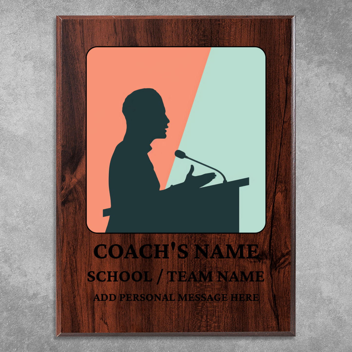 Personalized UV Printed Luxury Award Quiz Bowl - Academic Decathlon  9" x 12"