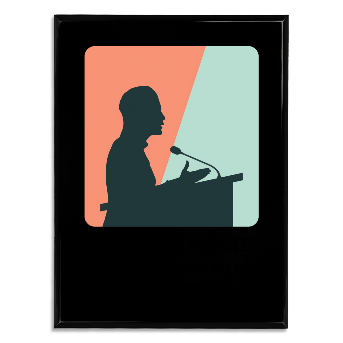 Personalized UV Printed Luxury Award Quiz Bowl - Academic Decathlon  9" x 12"