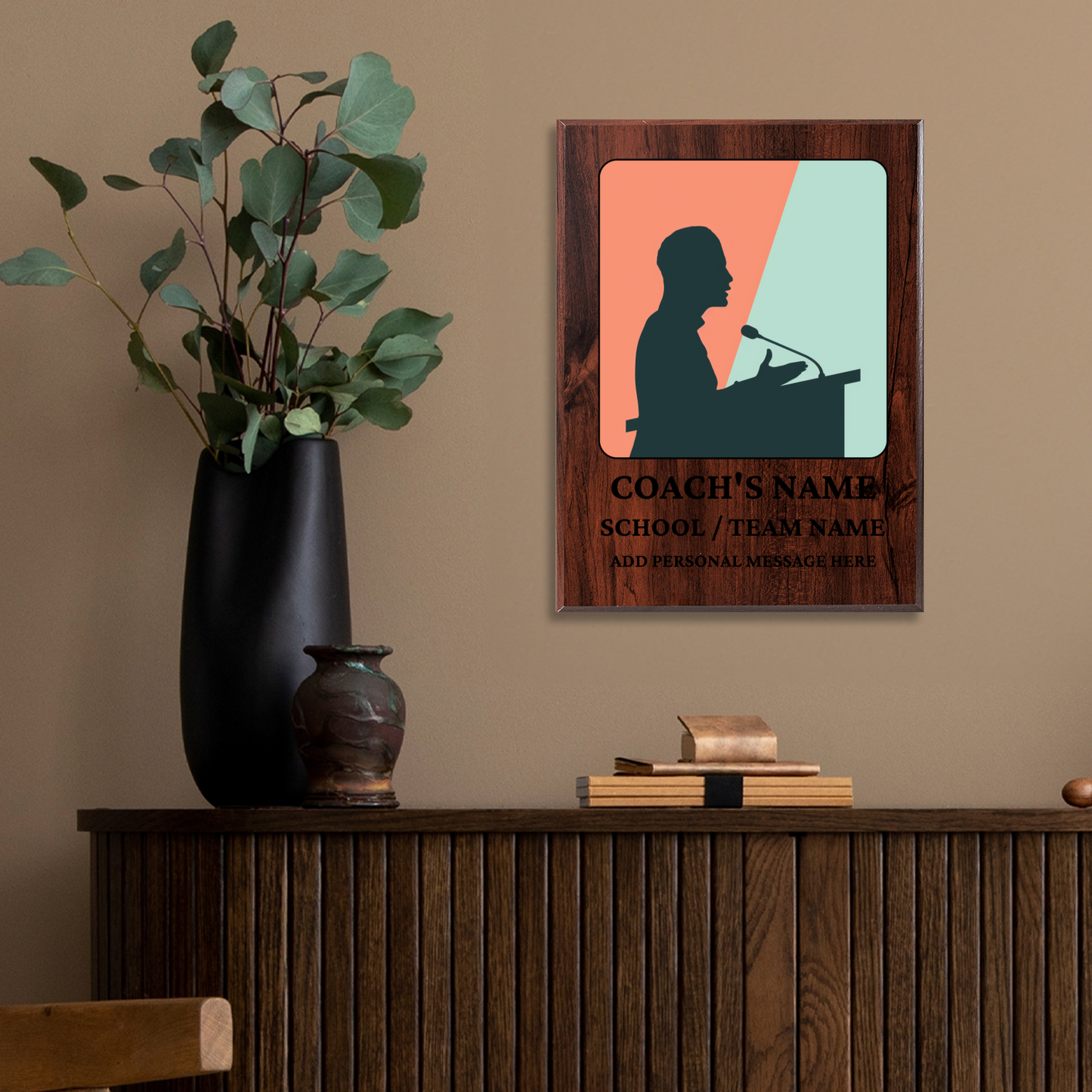 Personalized UV Printed Luxury Award Quiz Bowl - Academic Decathlon  9" x 12"