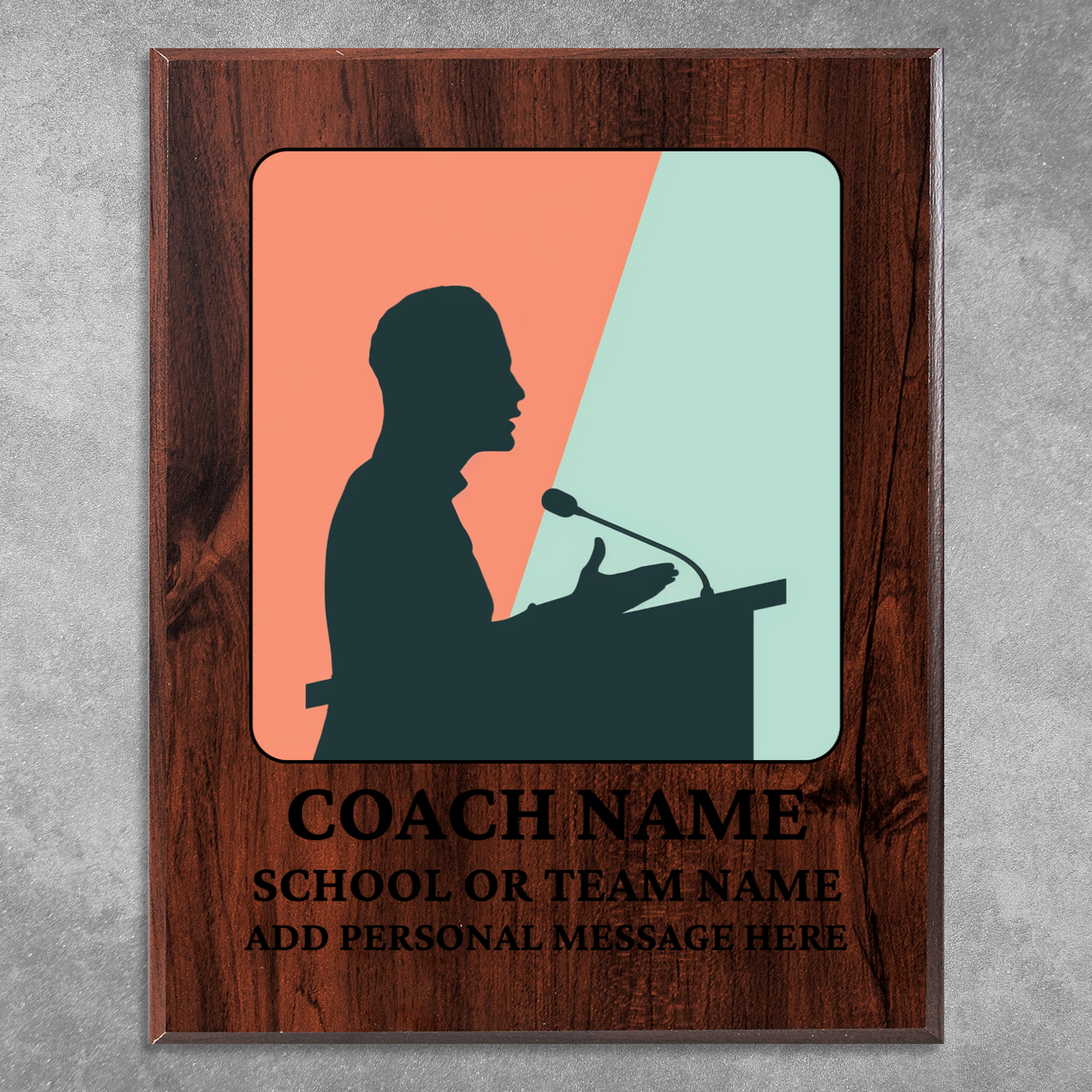 Personalized UV Printed Luxury Award Quiz Bowl - Academic Decathlon 10.5" x 13"