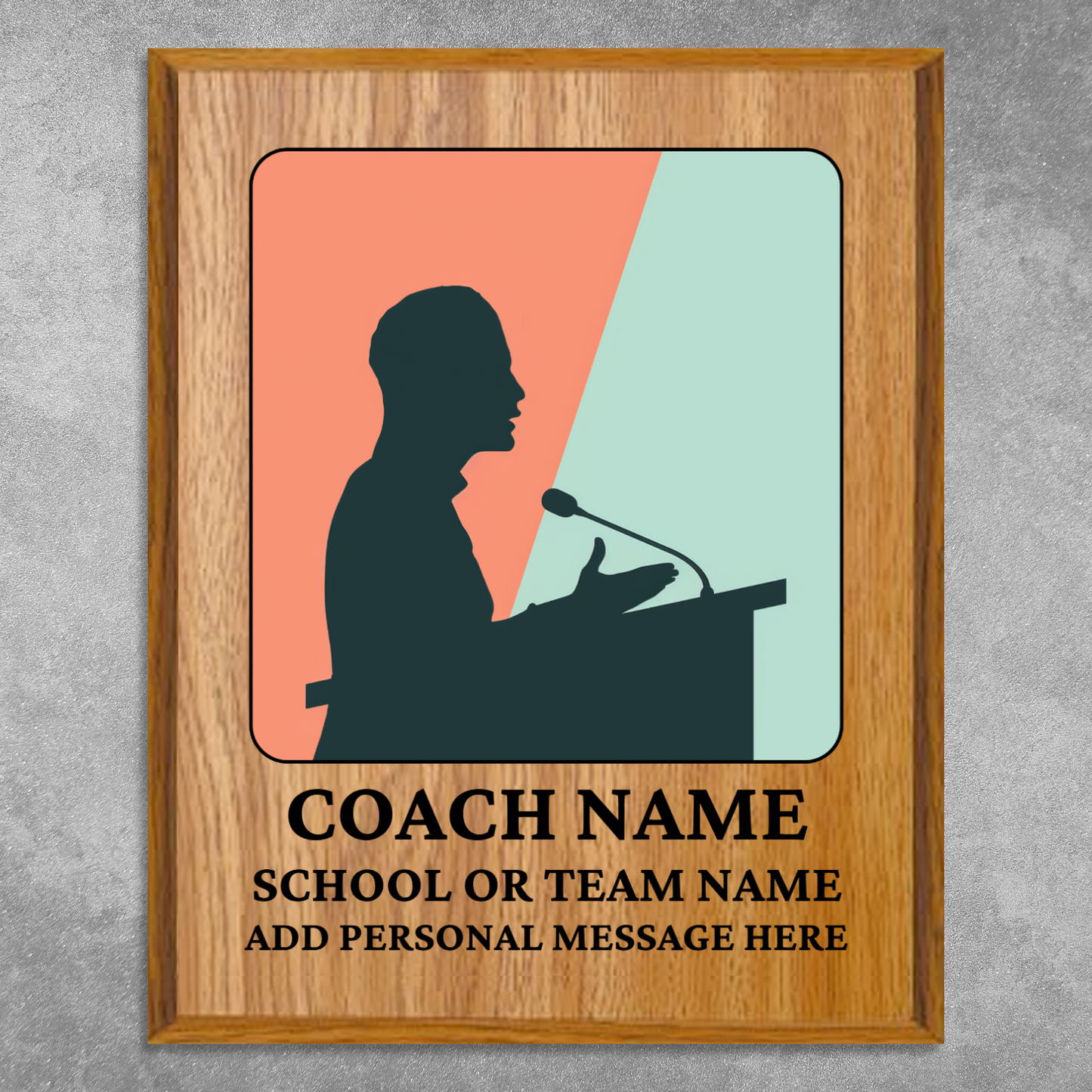 Personalized UV Printed Luxury Award Quiz Bowl - Academic Decathlon 10.5" x 13"