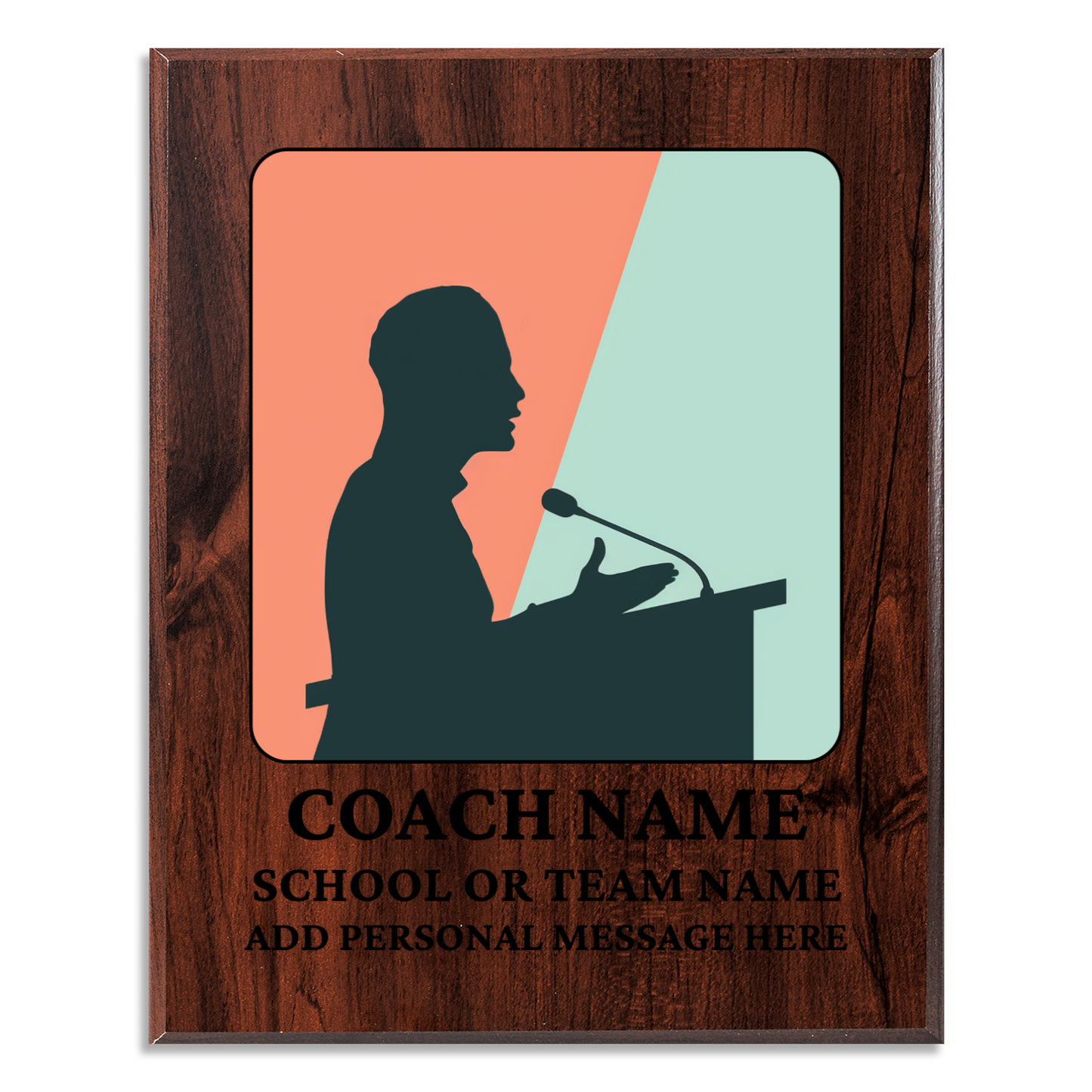 Personalized UV Printed Luxury Award Quiz Bowl - Academic Decathlon 10.5" x 13"