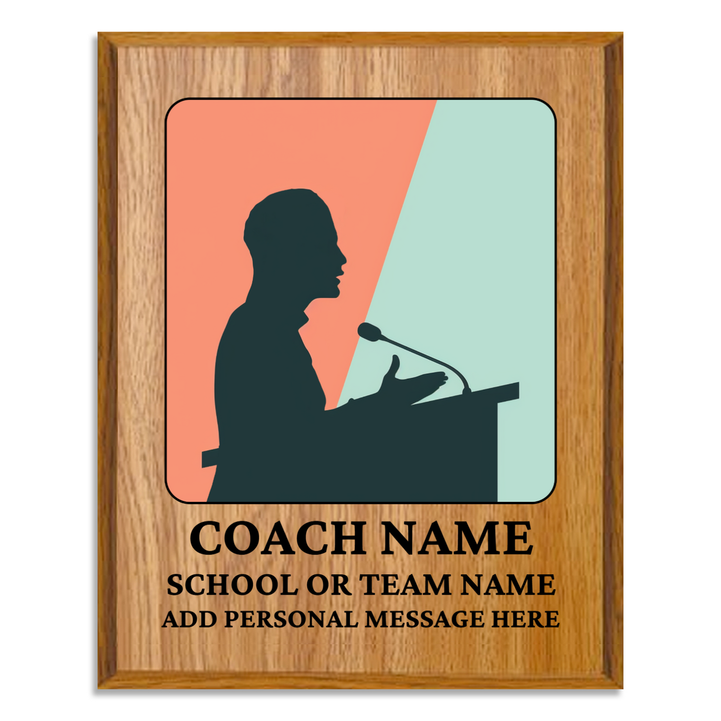 Personalized UV Printed Luxury Award Quiz Bowl - Academic Decathlon 10.5" x 13"