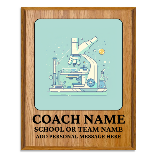 Personalized UV Printed Luxury Award Science Olympiad 12" x 15"