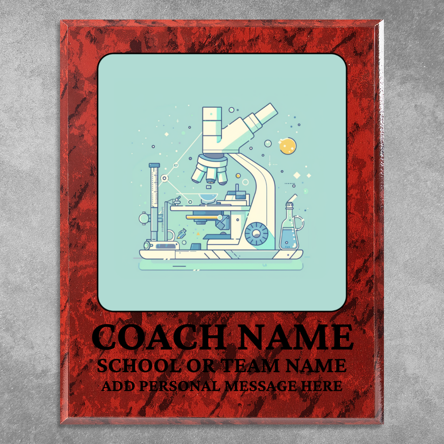 Personalized UV Printed Luxury Award Science Olympiad 12" x 15"