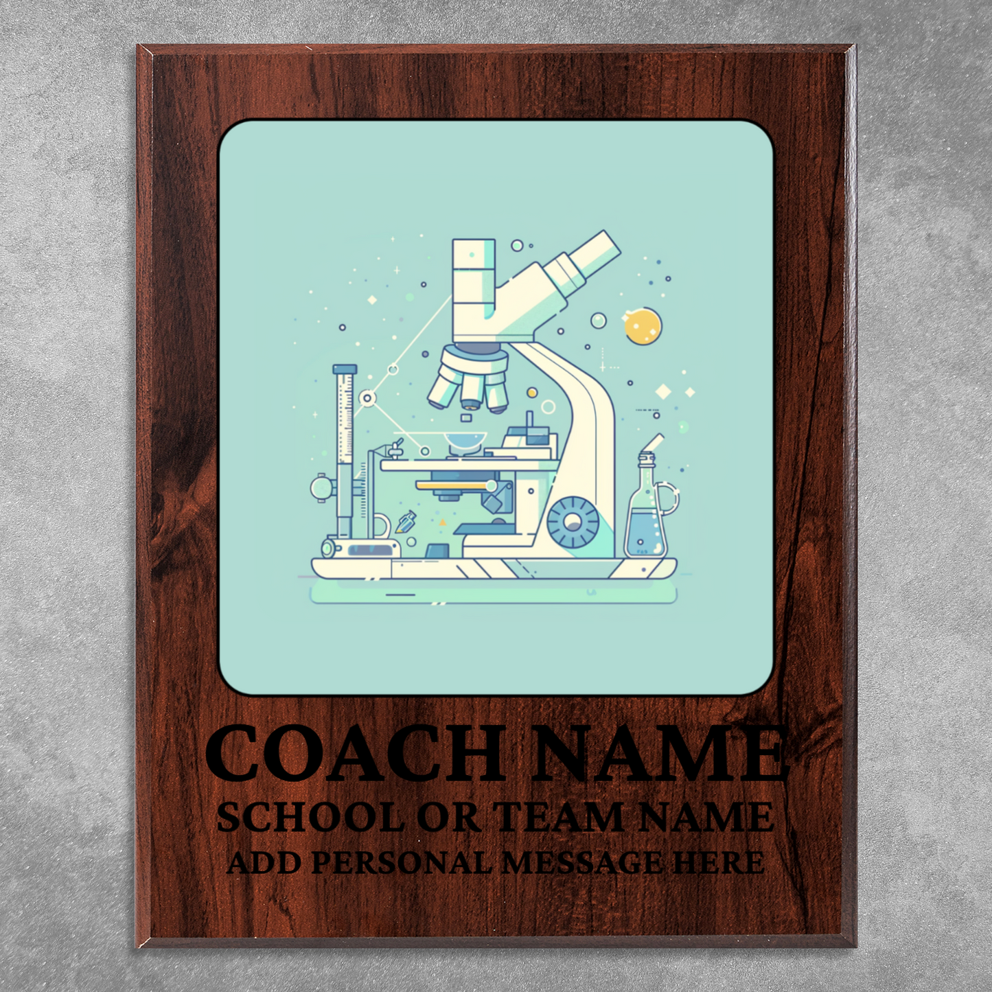 Personalized UV Printed Luxury Award Science Olympiad 12" x 15"