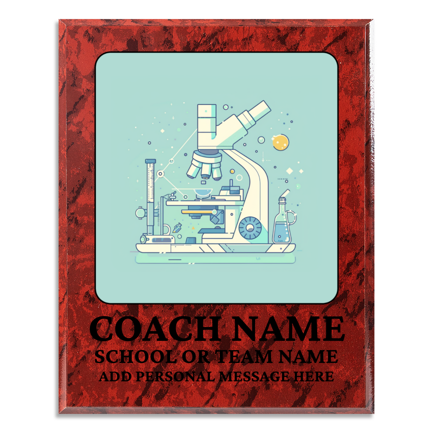 Personalized UV Printed Luxury Award Science Olympiad 12" x 15"