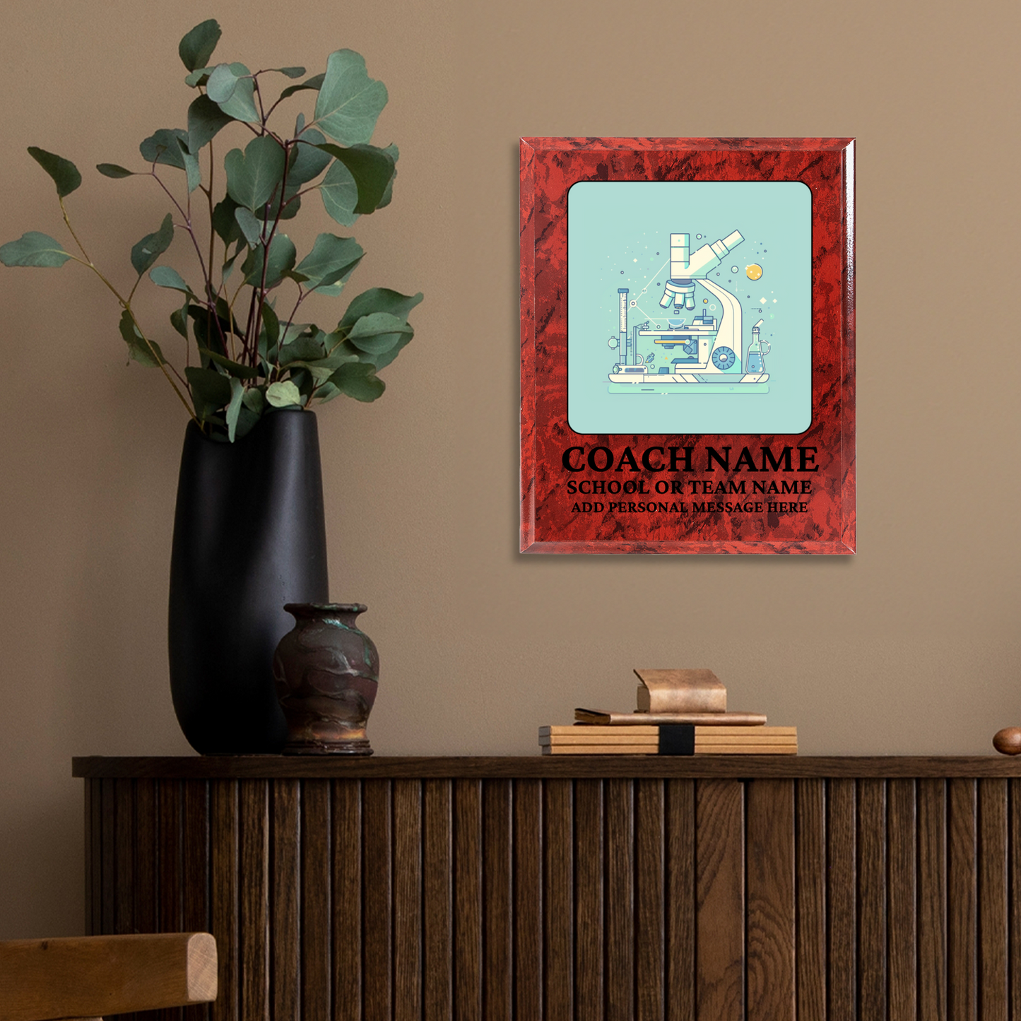 Personalized UV Printed Luxury Award Science Olympiad 12" x 15"