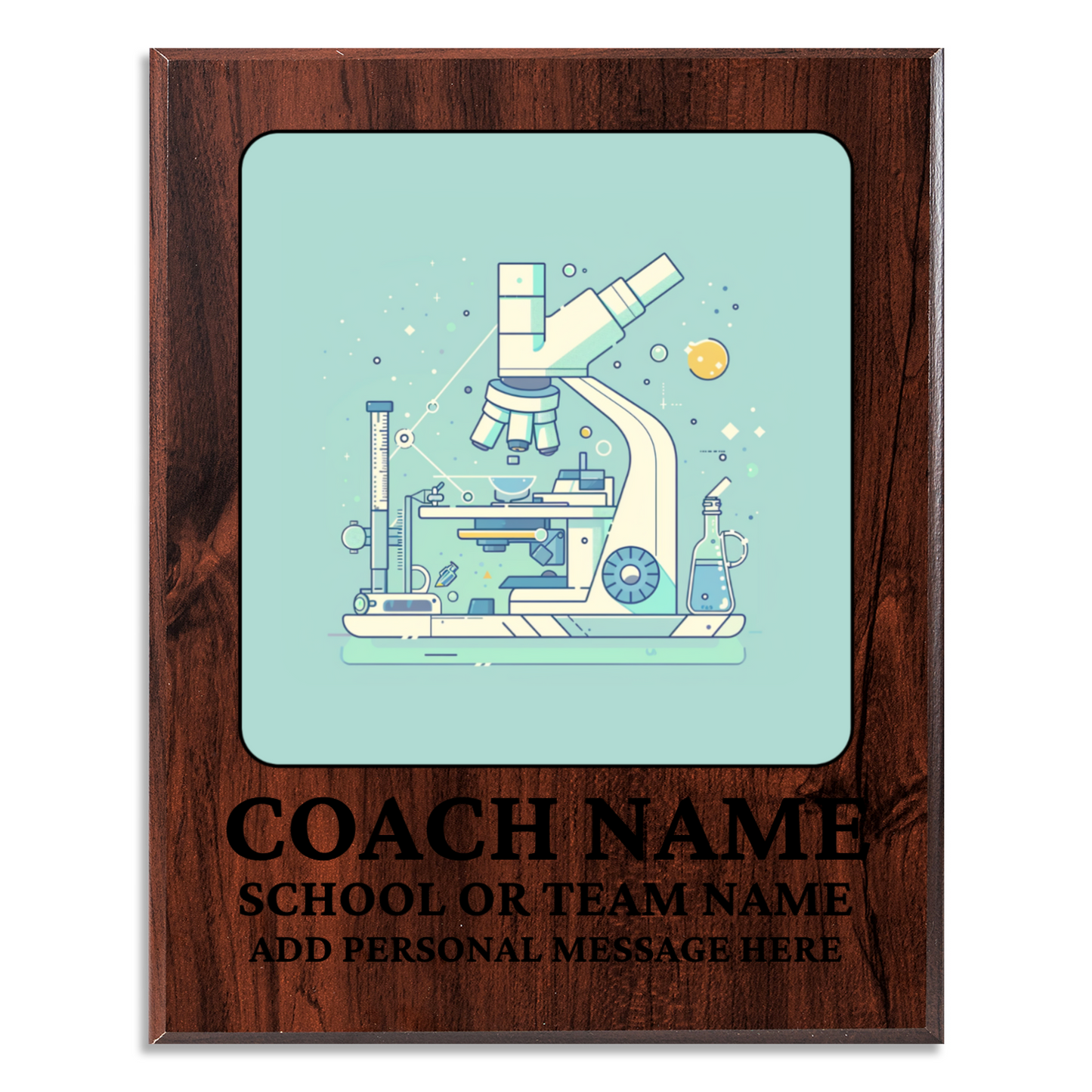 Personalized UV Printed Luxury Award Science Olympiad 12" x 15"