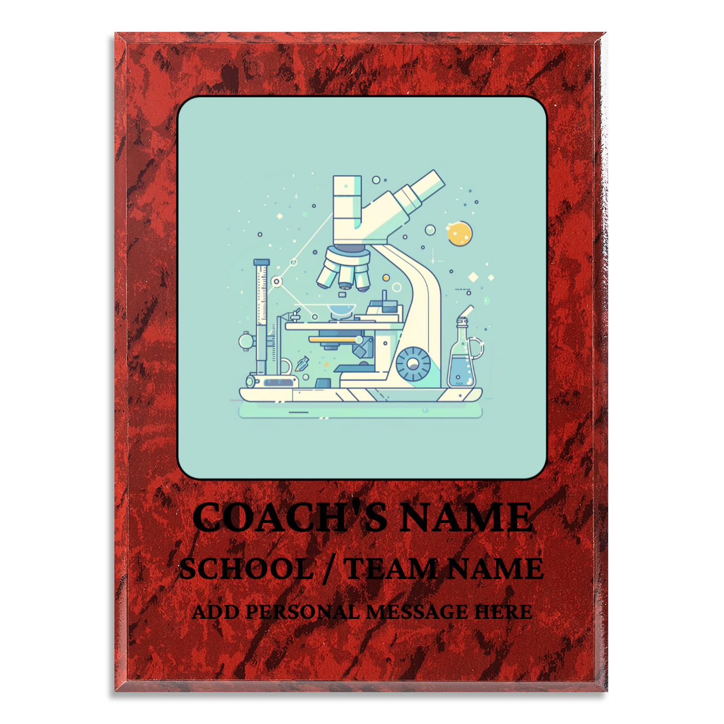 Personalized UV Printed Luxury Award Science Olympiad  9" x 12"