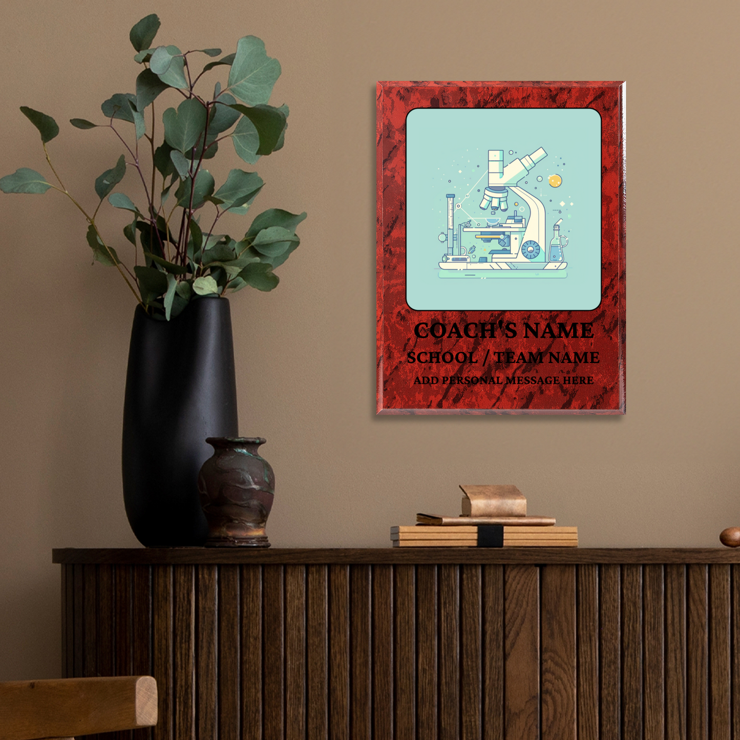 Personalized UV Printed Luxury Award Science Olympiad  9" x 12"