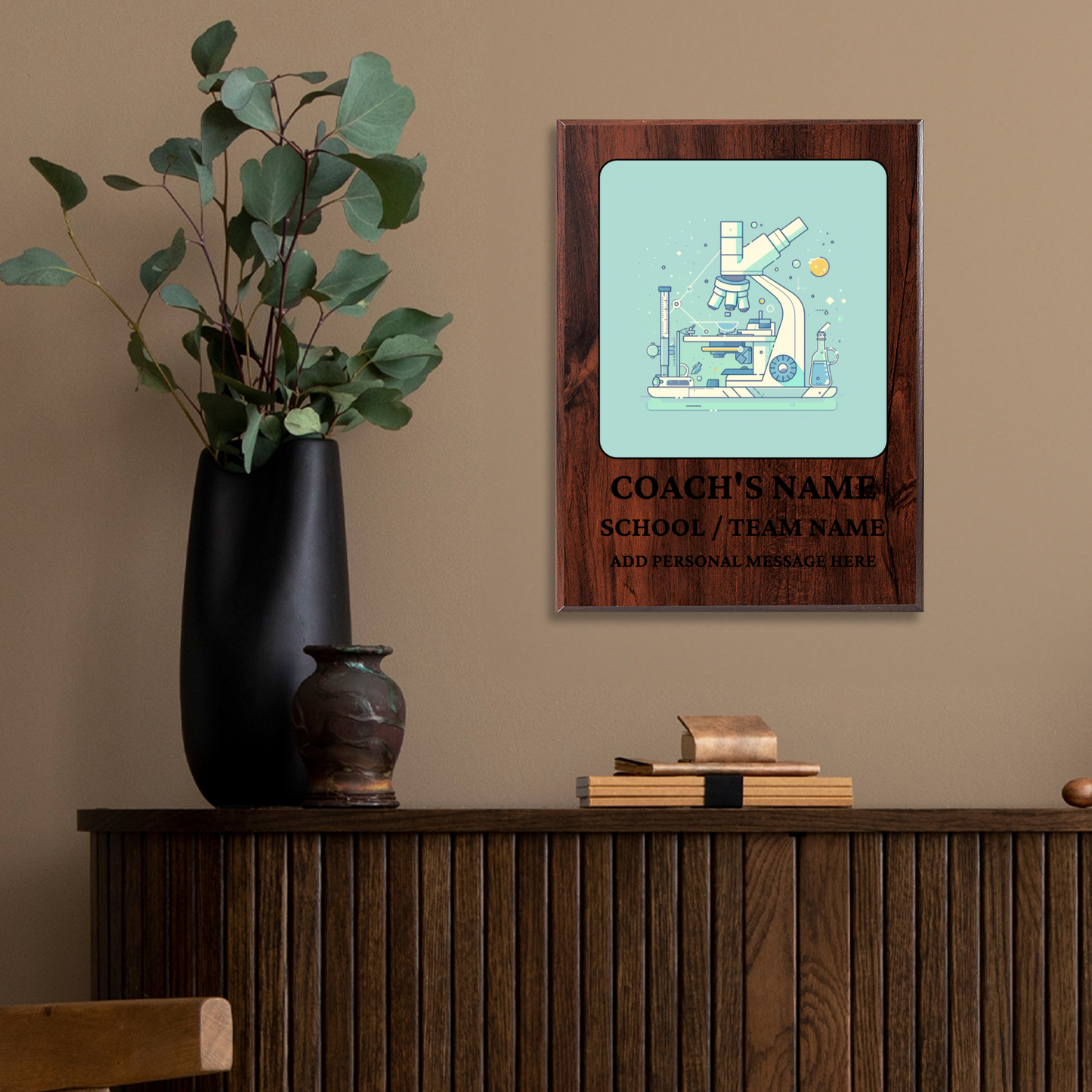 Personalized UV Printed Luxury Award Science Olympiad  9" x 12"