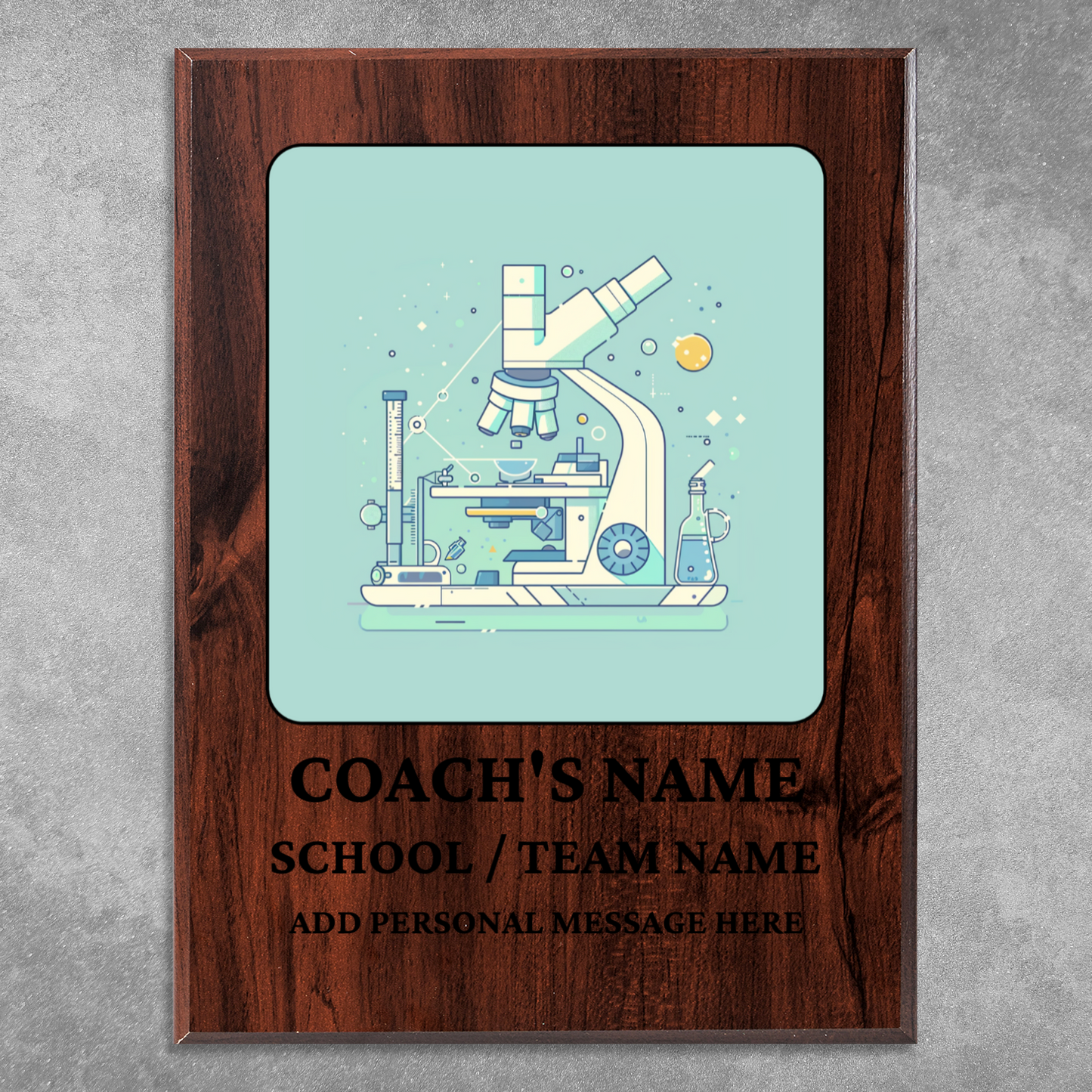 Personalized UV Printed Luxury Award Science Olympiad  9" x 12"