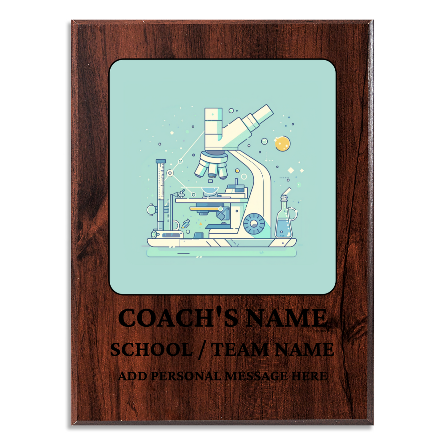 Personalized UV Printed Luxury Award Science Olympiad  9" x 12"
