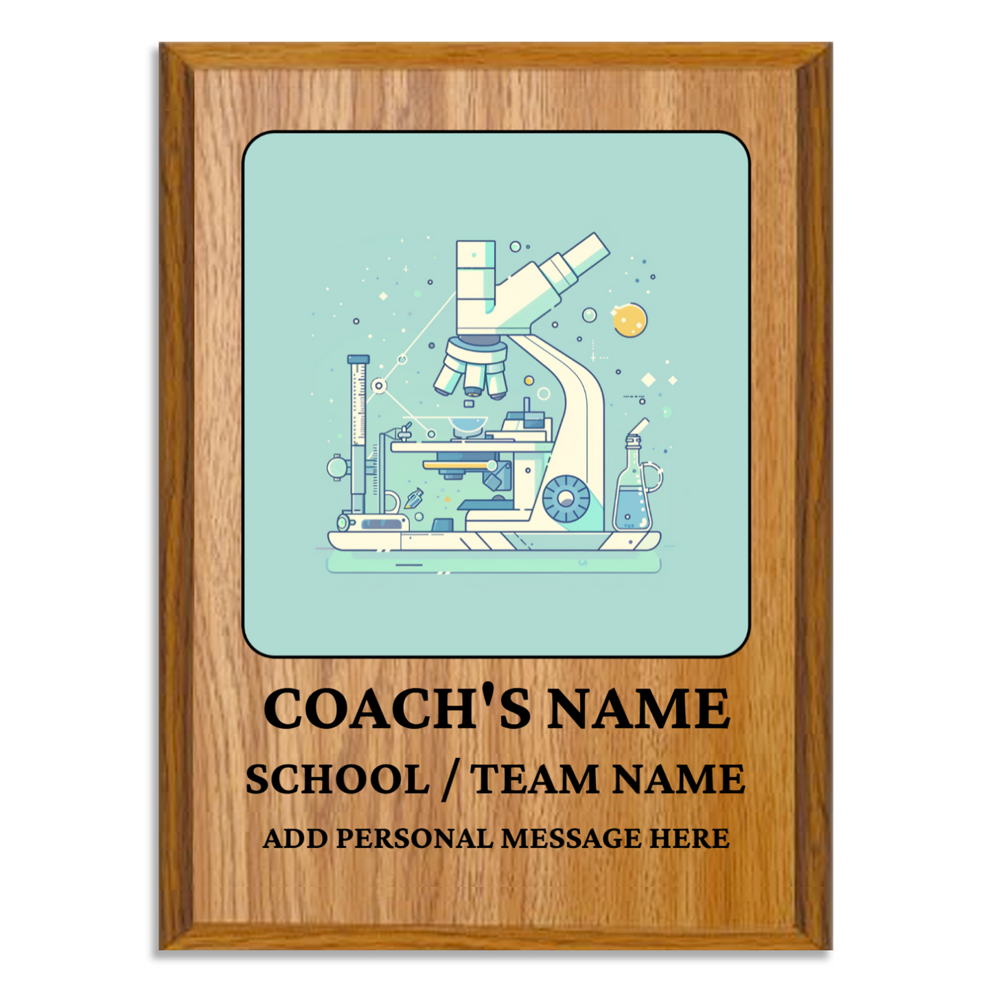 Personalized UV Printed Luxury Award Science Olympiad  9" x 12"