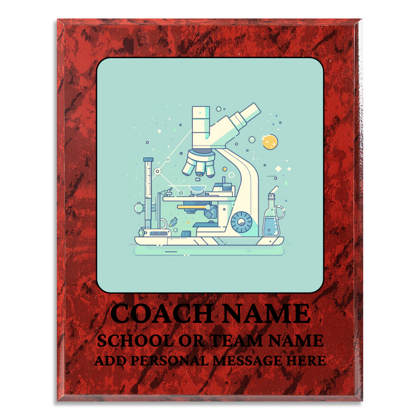 Personalized UV Printed Luxury Award Science Olympiad 10.5" x 13"