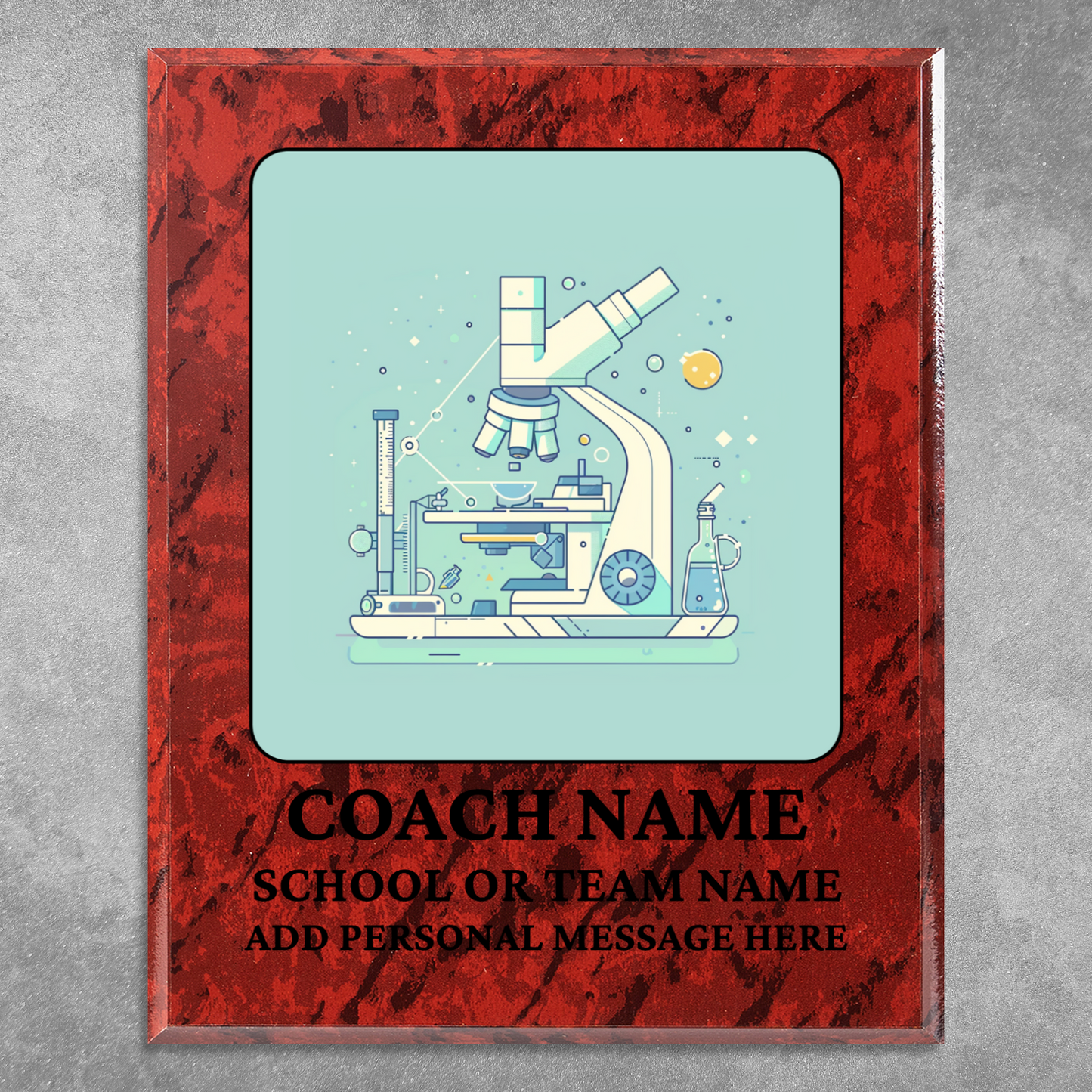 Personalized UV Printed Luxury Award Science Olympiad 10.5" x 13"
