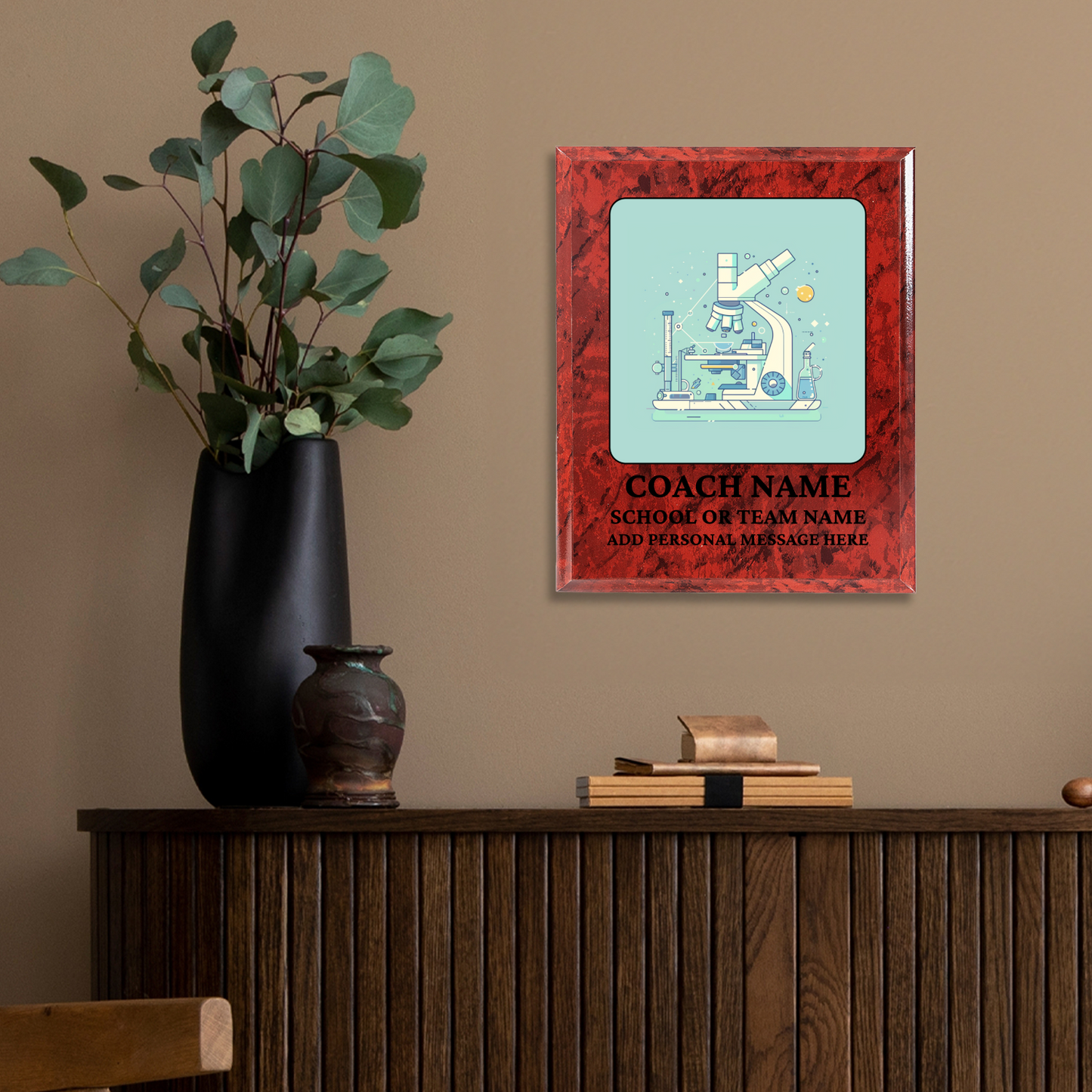 Personalized UV Printed Luxury Award Science Olympiad 10.5" x 13"