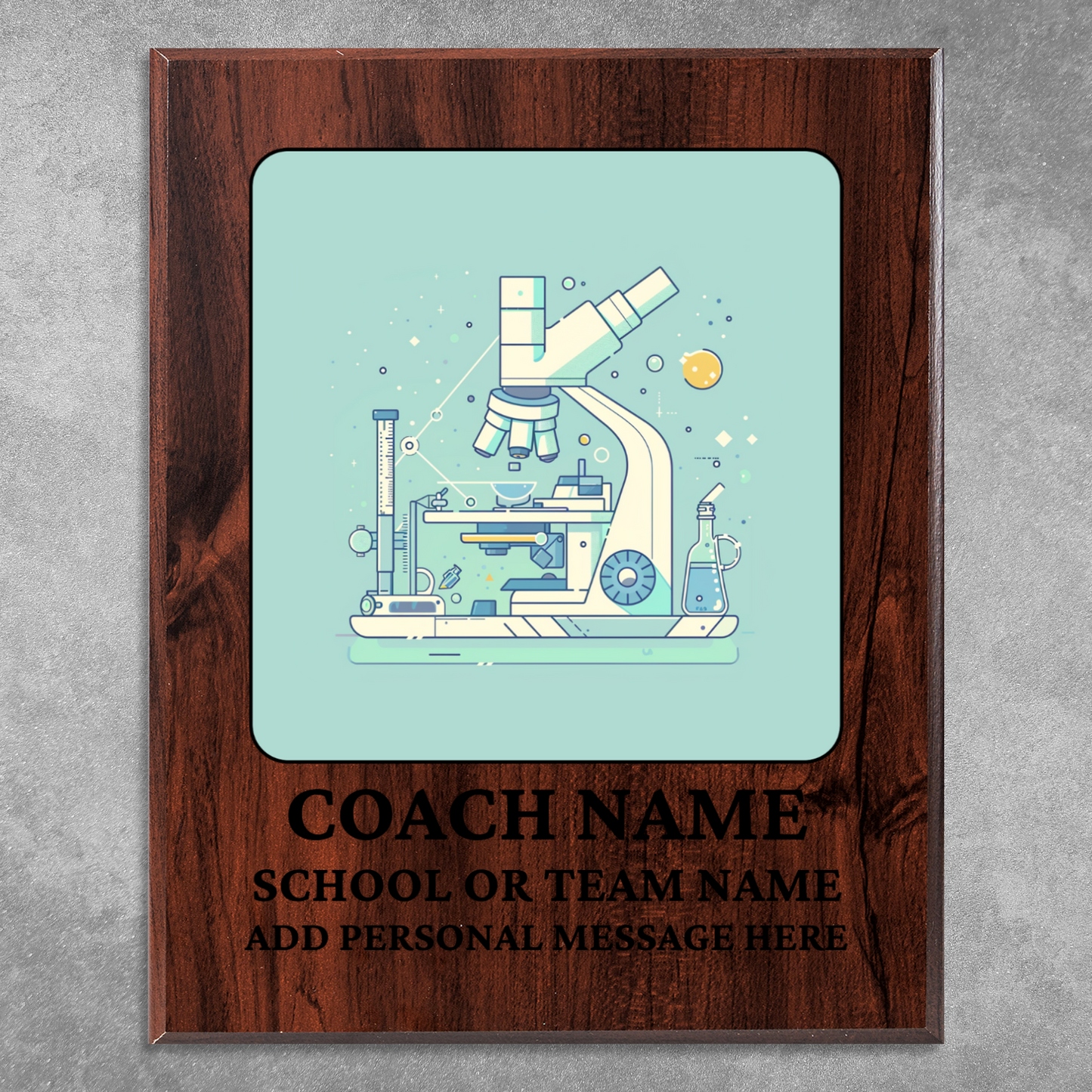 Personalized UV Printed Luxury Award Science Olympiad 10.5" x 13"