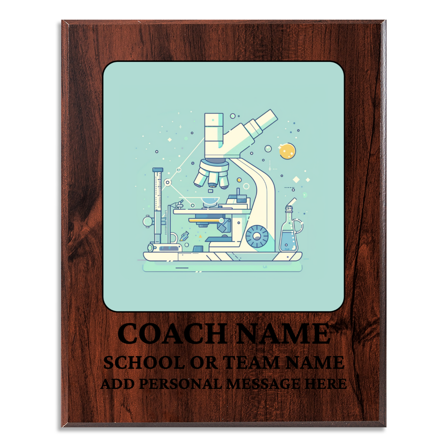 Personalized UV Printed Luxury Award Science Olympiad 10.5" x 13"