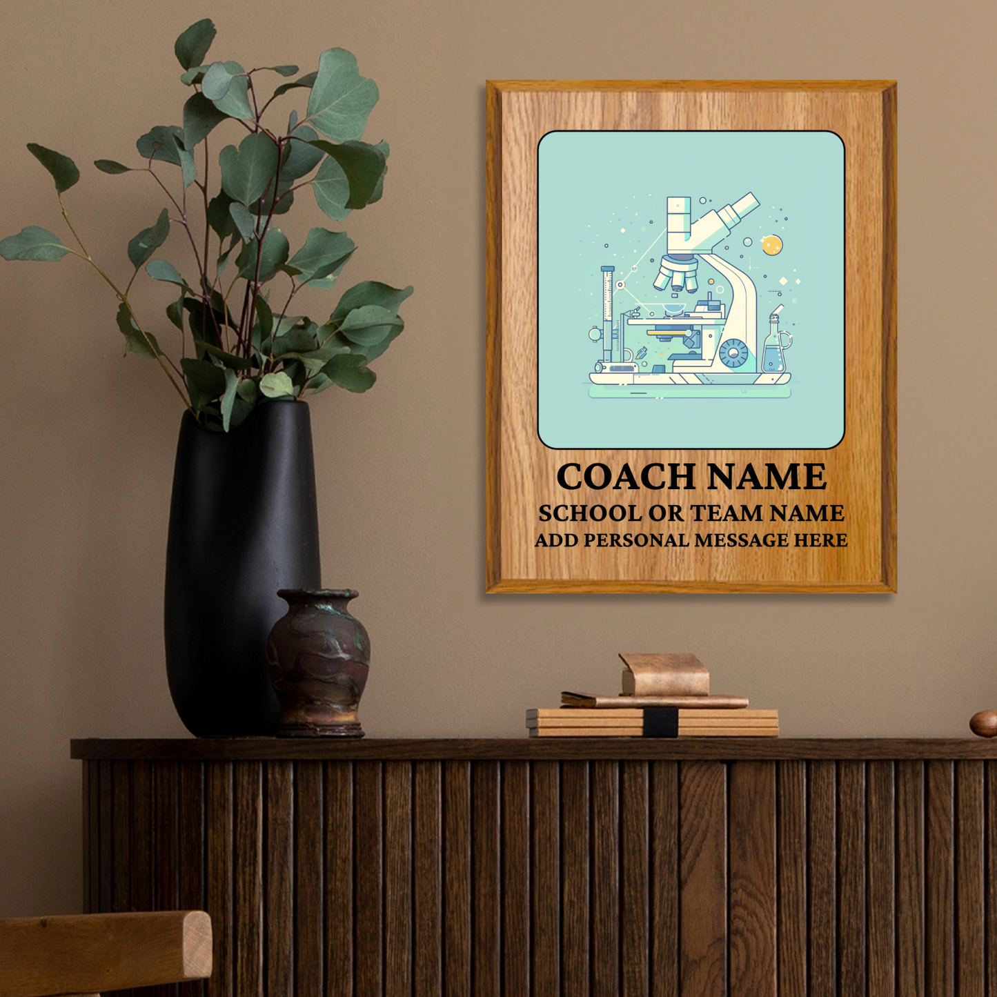 Personalized UV Printed Luxury Award Science Olympiad 10.5" x 13"