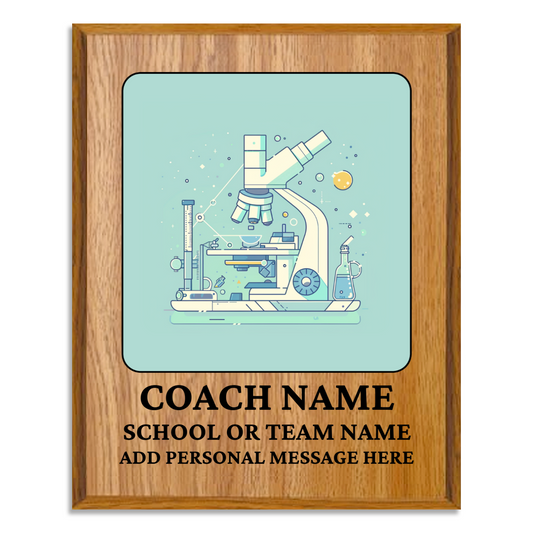 Personalized UV Printed Luxury Award Science Olympiad 10.5" x 13"