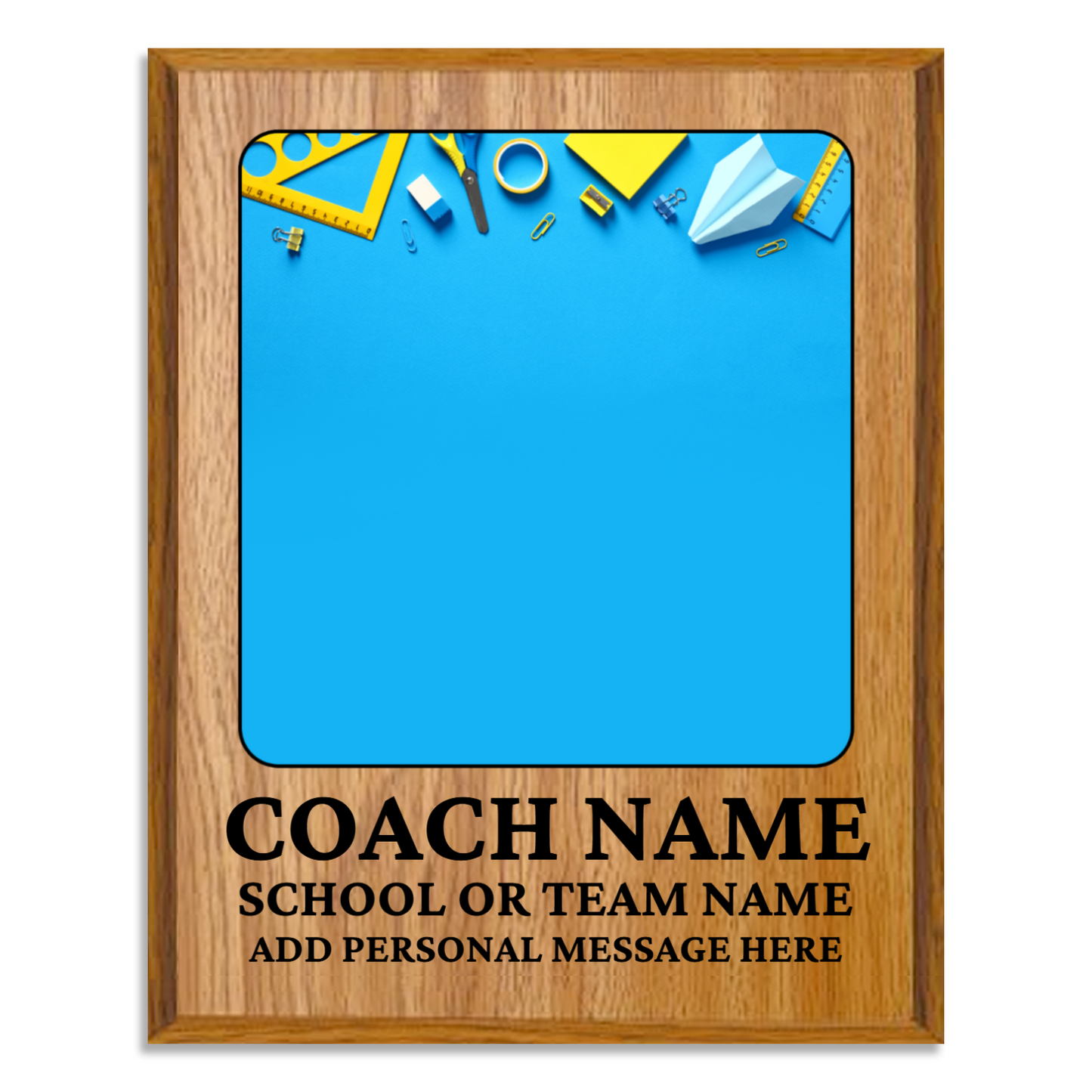 Personalized UV Printed Luxury Award Teacher 1 12" x 15"