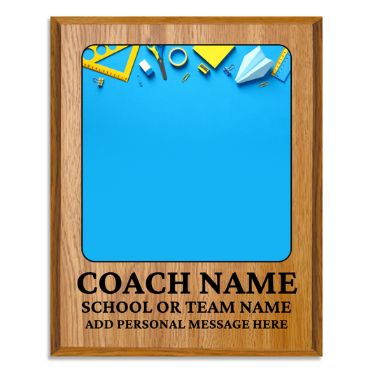 Personalized UV Printed Luxury Award Teacher 1 12" x 15"