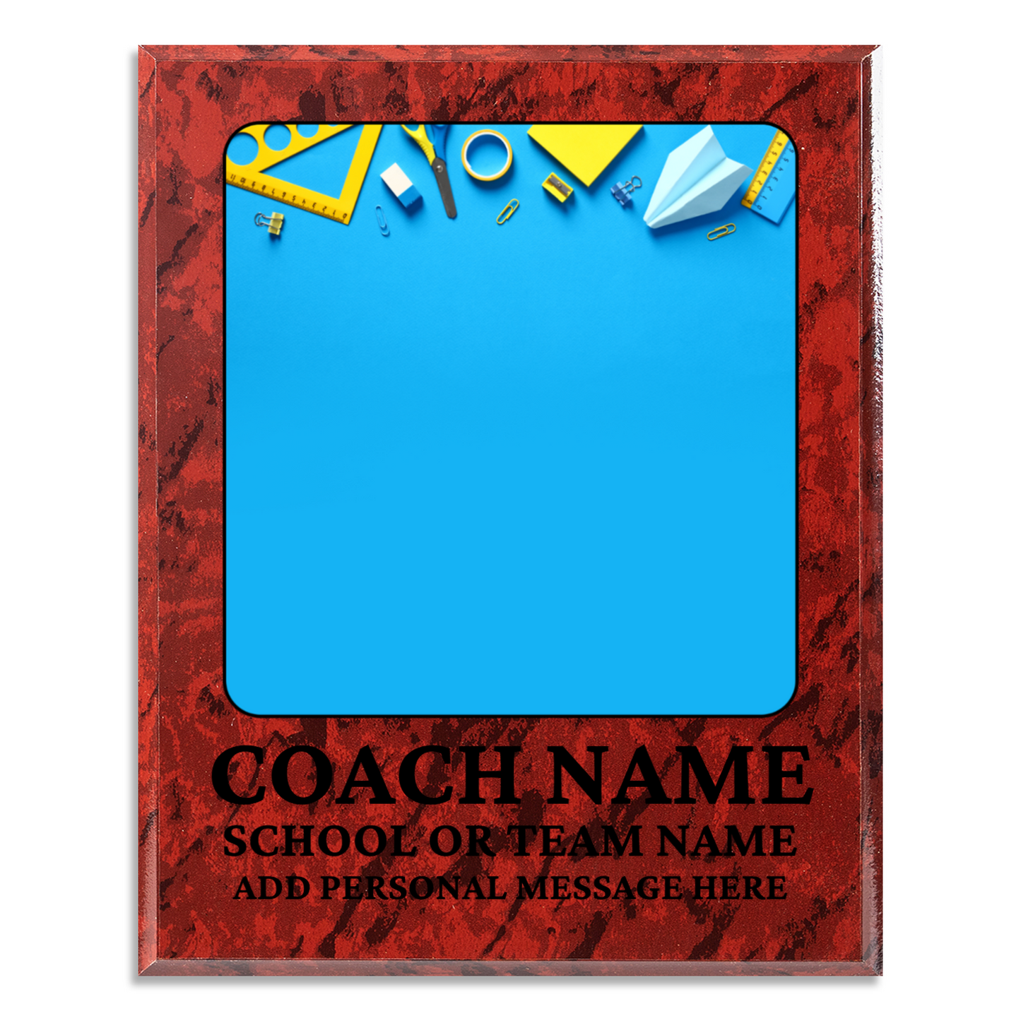 Personalized UV Printed Luxury Award Teacher 1 12" x 15"