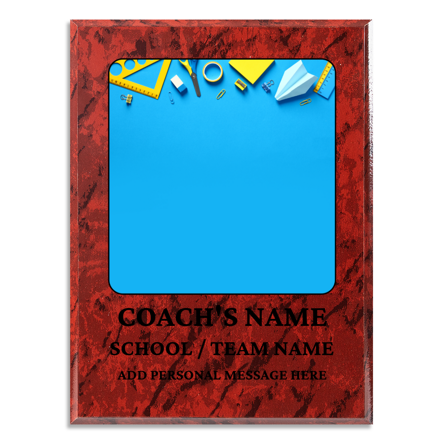 Personalized UV Printed Luxury Award Teacher 1  9" x 12"