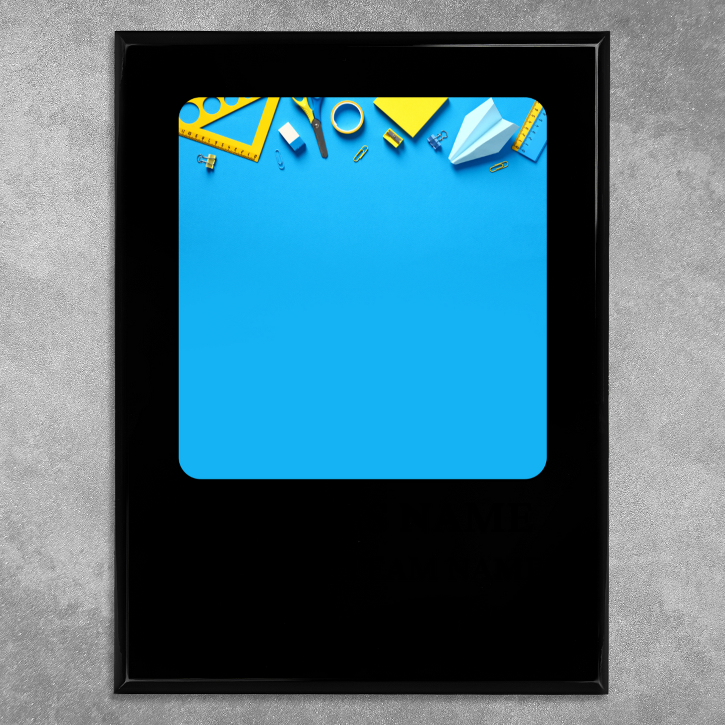 Personalized UV Printed Luxury Award Teacher 1  9" x 12"