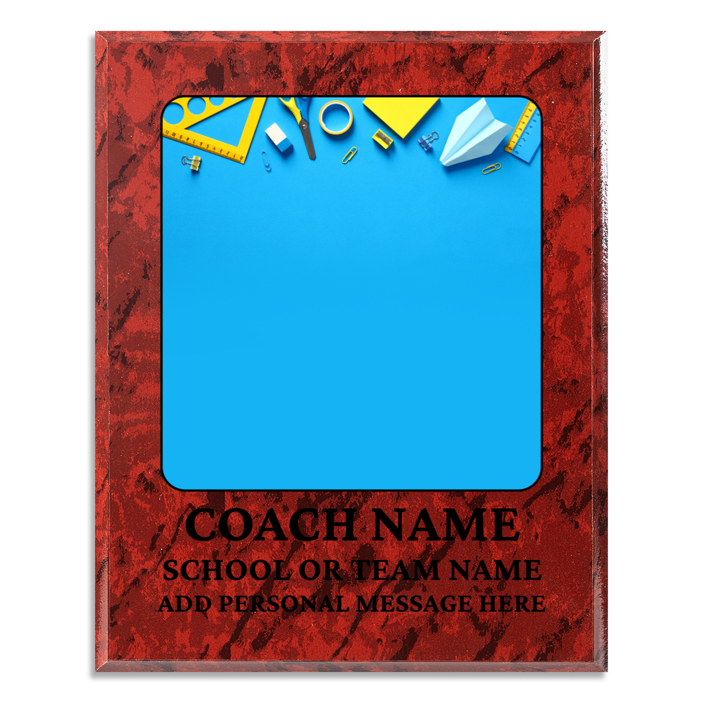 Personalized UV Printed Luxury Award Teacher 1 10.5" x 13"